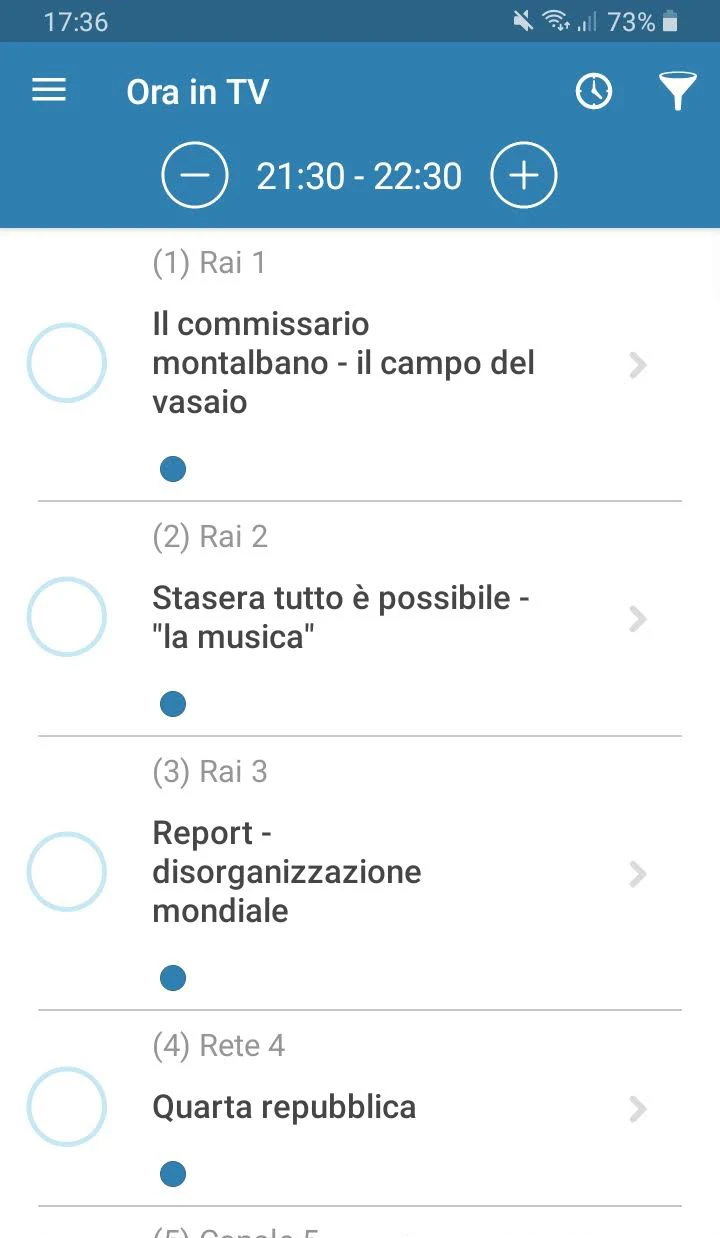 Oggi in TV - Guida TV screenshot