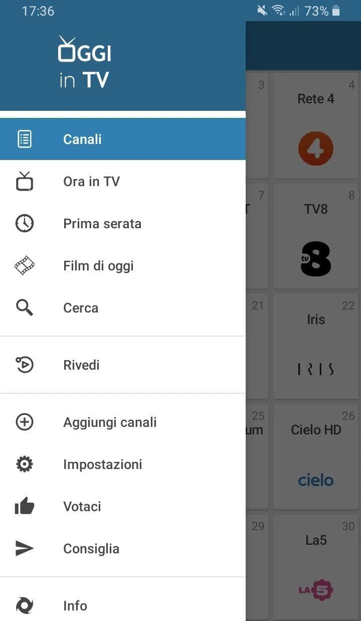 Oggi in TV - Guida TV screenshot